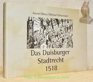 Bild des Verkufers fr Das Duisburger Stadtrecht 1518. zum Verkauf von Bouquinerie du Varis