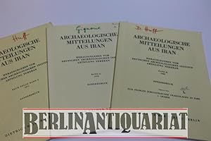 Bild des Verkufers fr Archologische Mitteilungen aus Iran. Deutsches Archologisches Institut Abteilung Teheran, (Herausg.). 3 Sonderdrucke zu unterschiedlichen EINZELPREISEN. zum Verkauf von BerlinAntiquariat, Karl-Heinz Than