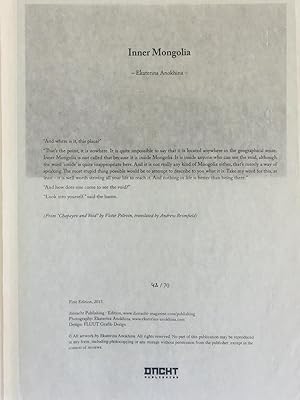 Immagine del venditore per Inner Mongolia venduto da Studio Bibliografico Marini