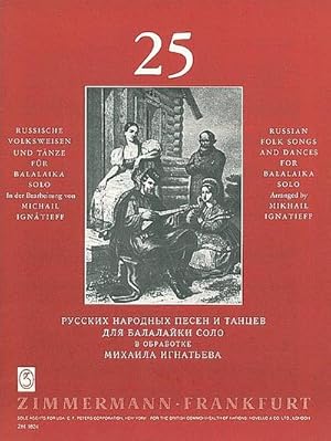 Bild des Verkufers fr 25 russische Volksweisen und Tnzefr Balalaika solo zum Verkauf von Smartbuy
