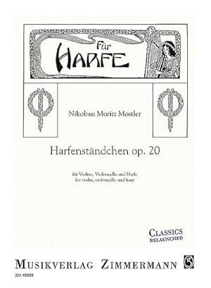 Bild des Verkufers fr Harfenstndchen op.20fr Violine, Violoncello und Harfe : Stimmen, Reprint zum Verkauf von Smartbuy