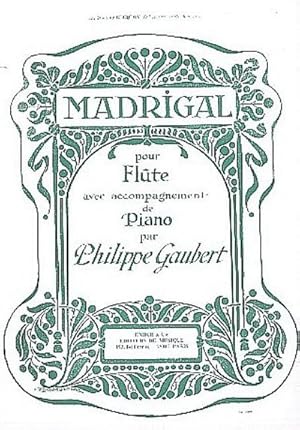 Bild des Verkufers fr Madrigal pour flute et piano zum Verkauf von Smartbuy