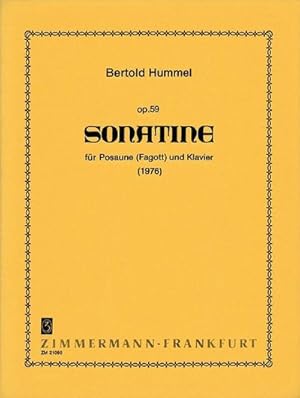 Bild des Verkufers fr Sonatine op.59fr Posaune und Klavier zum Verkauf von Smartbuy