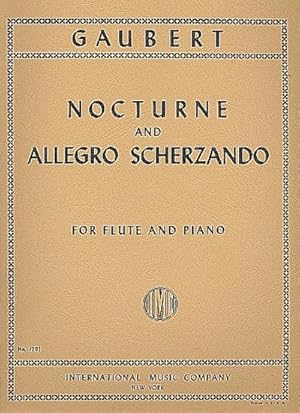 Bild des Verkufers fr Nocturne and allegro scherzandofor flute and piano zum Verkauf von Smartbuy