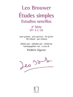 Bild des Verkufers fr Etudes simples vol.2 (nos.6-10)pour guitare : estudios sencillos zum Verkauf von Smartbuy