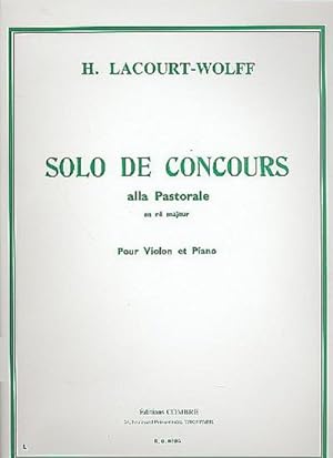 Image du vendeur pour EG08885 Lacourt-Wolff, Solo de concours R majeur 'Alla pastorale'violon et piano mis en vente par Smartbuy