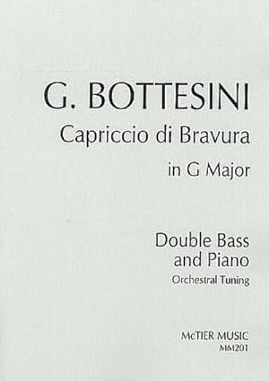 Bild des Verkufers fr Capriccio di Bravura in G Majorfor double bass (orchestral tuning) and piano zum Verkauf von Smartbuy