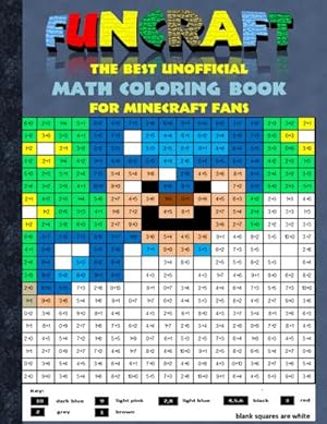 Bild des Verkufers fr Funcraft - The best unofficial Math Coloring Book for Minecraft Fans : age: 6-10 years, learning math, mathematic, school, class, education, pupil, student, times, table, grade, 1st 2nd 3rd 4th form, first rules of arithmetics, children, Baby animals, cute, christmas present gift, birthday, eastern, pixel, craft, bestseller zum Verkauf von Smartbuy