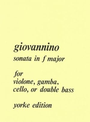 Bild des Verkufers fr Sonata F majorfor violon (gamba, cello, double bass) and piano zum Verkauf von Smartbuy