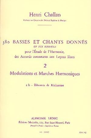 Seller image for 380 basses et chants donns vol.2bModulations et marches harmoniques : lments de ralisation for sale by Smartbuy