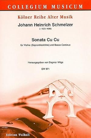 Bild des Verkufers fr Sonate Cu Cufr Violine (Sopranblockflte) und Bc (Orgel) : Partitur und Stimmen (Bc ausgesetzt) zum Verkauf von Smartbuy