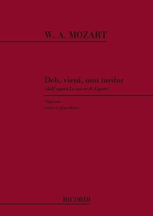 Imagen del vendedor de Deh vieni non tardar per soprano e pianofortedall opera le nozze di Figaro a la venta por Smartbuy