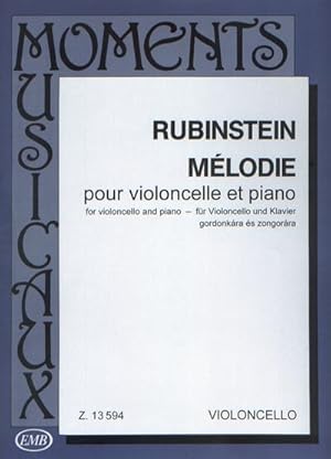 Bild des Verkufers fr Melodie op.3,1 fr Violoncellound Klavier zum Verkauf von Smartbuy