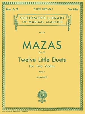 Seller image for 12 Little Duets, Op. 38 - Book 1 for sale by Smartbuy