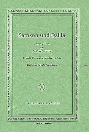 Image du vendeur pour Samson und Dalila : Libretto (dt) mis en vente par Smartbuy