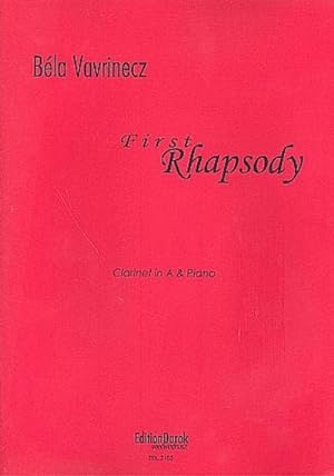 Bild des Verkufers fr Rhapsody no.1for clarinet in A and piano zum Verkauf von Smartbuy