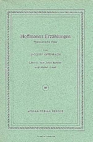 Bild des Verkufers fr Hoffmanns Erzhlungen : Libretto (dt) zum Verkauf von Smartbuy