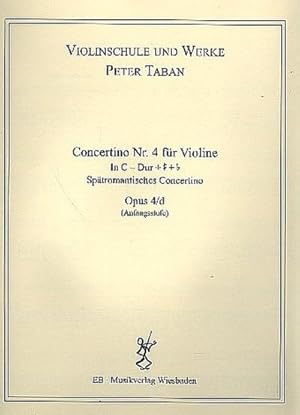 Bild des Verkufers fr Concertino C-Dur Nr.4 op.4dfr Violine und Klavier zum Verkauf von Smartbuy