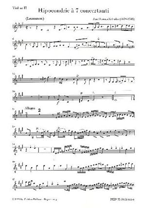 Bild des Verkufers fr Hipocondrie  7 concertantifr 2 Oboen, Fagott, 2 Violinen, Viola und Violoncello (Kontrabass) : Violine 2 zum Verkauf von Smartbuy