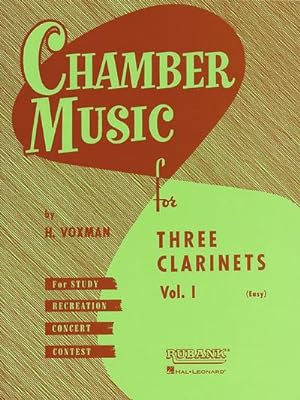 Bild des Verkufers fr Chamber Music for 3 Clarinets Vol.1 (Score) zum Verkauf von Smartbuy