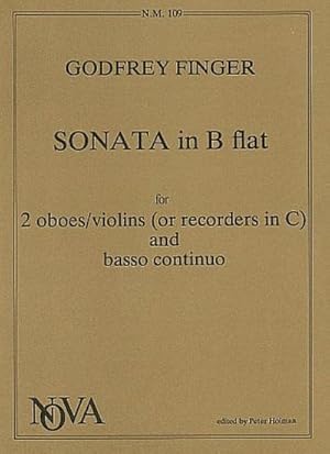 Bild des Verkufers fr Sonata B flat majorfor 2 oboes and piano : score and parts zum Verkauf von Smartbuy