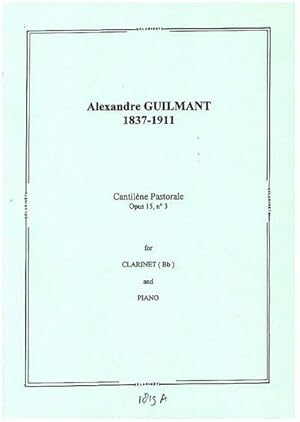 Seller image for Cantilne pastorale op.15,3for clarinet and piano for sale by Smartbuy