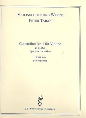 Bild des Verkufers fr Concertino C-Dur Nr.1 op.4afr Violine und Klavier zum Verkauf von Smartbuy