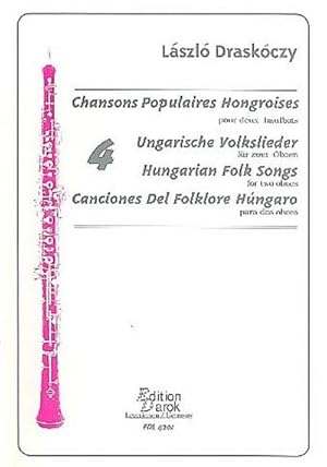 Bild des Verkufers fr 4 Hungarian Folk Songsfor 2 oboes : score zum Verkauf von Smartbuy