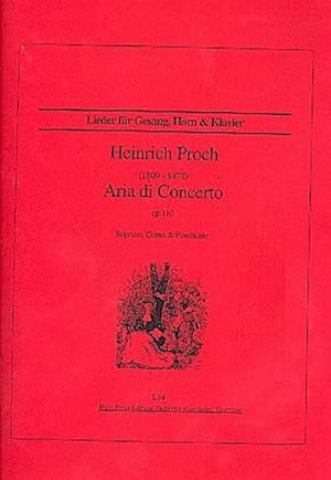 Bild des Verkufers fr Aria di Concerto op.110 per Sopran,Horn und Klavier : Partitur und Stimmen zum Verkauf von Smartbuy