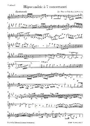 Bild des Verkufers fr Hipocondrie  7 concertantifr 2 Oboen, Fagott, 2 Violinen, Viola und Violoncello (Kontrabass) : Violine 1 zum Verkauf von Smartbuy