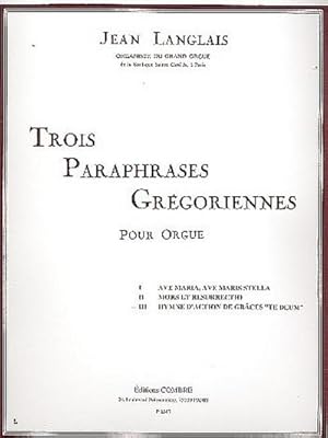 Bild des Verkufers fr Hymne d'action de grces op.5,3 'Te Deum'pour orgue zum Verkauf von Smartbuy