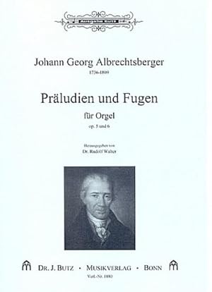 Bild des Verkufers fr Prludien und Fugen op.5 und op.6fr Orgel : Walter, Dr. Rudolf, Ed zum Verkauf von Smartbuy