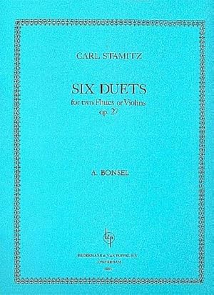 Bild des Verkufers fr 6 duets op.27 for 2 flutes or violins zum Verkauf von Smartbuy