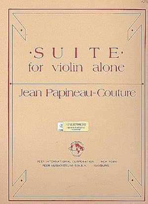 Seller image for Suitefor violin alone for sale by Smartbuy