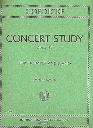 Bild des Verkufers fr Concert Study op.49 for trumpet in Cand piano zum Verkauf von Smartbuy