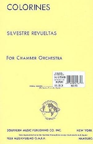 Bild des Verkufers fr Colorinesfor chamber orchestra : study score zum Verkauf von Smartbuy