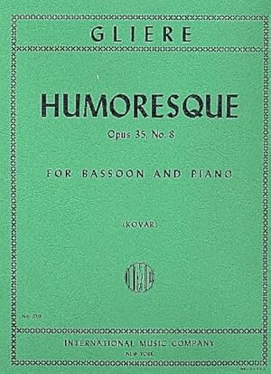 Bild des Verkufers fr Humoresque op.35,8for bassoon and piano zum Verkauf von Smartbuy