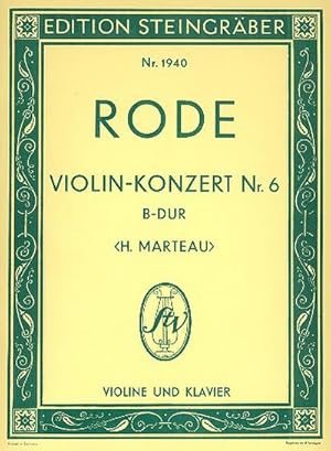 Immagine del venditore per Konzert B-Dur Nr.6 fr Violine und Orchester : fr Violine und Klavier venduto da Smartbuy