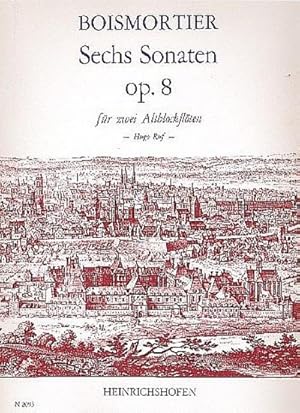 Bild des Verkufers fr 6 Sonaten op.8 fr 2 Altblockflten : Spielpartitur zum Verkauf von Smartbuy