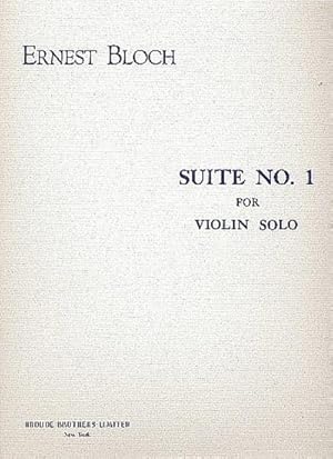 Bild des Verkufers fr Suite no.1for violin zum Verkauf von Smartbuy