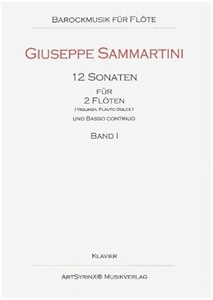Bild des Verkufers fr 12 Sonaten Bd.1 (Nr.1-4)fr 2 Flten und Bc : Klavierpartitur und Bc-Stimme zum Verkauf von Smartbuy