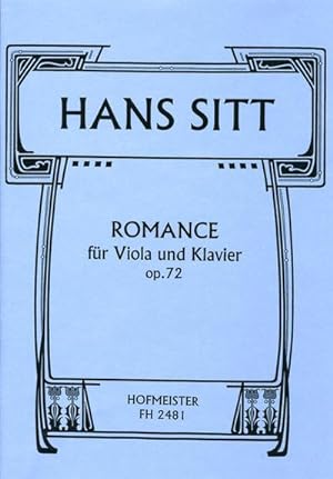 Bild des Verkufers fr Romanze op.72fr Viola und Klavier zum Verkauf von Smartbuy