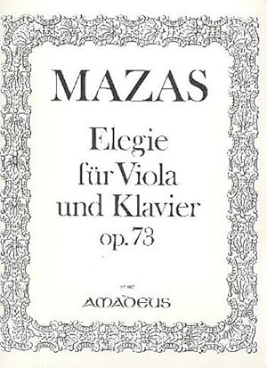 Bild des Verkufers fr Elegie op.73 fr Viola und Klavier zum Verkauf von Smartbuy