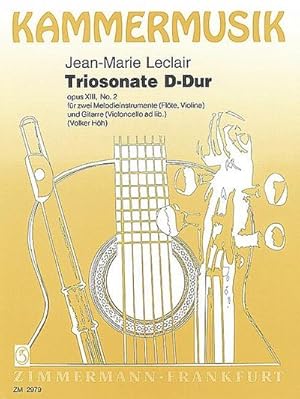 Bild des Verkufers fr Triosonate D-Dur op.13,2fr Flte, Violine und Gitarre zum Verkauf von Smartbuy