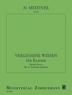 Image du vendeur pour Canzona serenata op.38,6fr Klavier : Vergessene Weisen Nr.6 mis en vente par Smartbuy