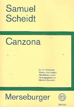 Bild des Verkufers fr Canzonafr 4 Trompeten (Violinen) : Partitur zum Verkauf von Smartbuy