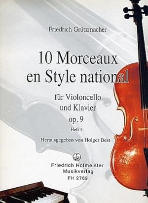Bild des Verkufers fr 10 morceaux en style national op.9 Band 1 (Nr.1-5)fr Violoncello und Klavier zum Verkauf von Smartbuy
