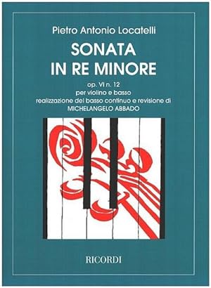 Seller image for Sonata re minore op.6,12per violino e bc for sale by Smartbuy