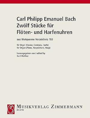 Bild des Verkufers fr 12 Stcke fr Flten- und Harfenuhren Wq193fr Orgel (Klavier/Cembalo/Harfe) zum Verkauf von Smartbuy