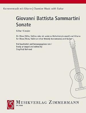 Bild des Verkufers fr Sonate G-Durfr Oboe (Flte, Violine) und Gitarre zum Verkauf von Smartbuy